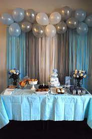 Baby Boy Blue Themed Baby Shower Baby Shower Balloons Baby Shower Decorations Baby Boy Shower