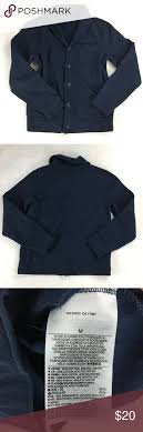 Banana Republic Button Down Jacket Medium Blue Cotton Jackets Women Down Jacket Medium Blue