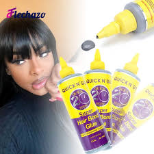 20 Sekunden schnell trocknender Bonding-Kleber, 3 Packungen, 1 Unze  Perückenkleber, Haarbind-Kleber für schnelle Frisuren, bester  Wimpernkleber, Wimpernkleber