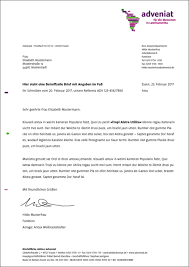 Utveckling kan bli avveckling på lång sikt. Geschaftsausstattung Adveniat