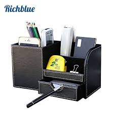 Free shipping on prime eligible orders. Richblue Home Office Desk Organizer Leather Pencil Holder Storage Box Colorful Household Supplies Cleaning Home Organization