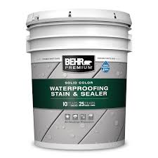 Learn how to prevent weathered cedar with stain and paint. Solid Color Waterproofing Wood Stain Sealer Behr Premium Behr Pro