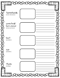 Free Printable Somebody Wanted But So Then Graphic Organizer