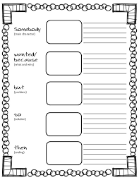 free printable somebody wanted but so then graphic organizer