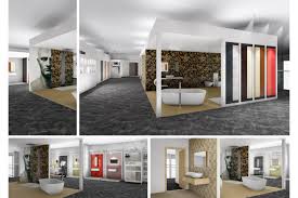 We offer the best selection of tubs, fixtures, cabinets and more! The Interior Design Of The Large Size Tile Showroom Tile Mountain