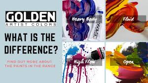 Find Out About The Golden Acrylic Range Heavy Body Fluid High Flow And Open