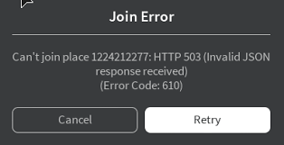 An error is a piece of information displayed when an unexpected event occurs. Robloxcritical Unable To Join Games Error 400 Engine Bugs Devforum Roblox