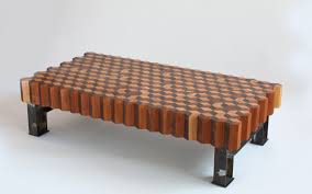 epic 3 x 6 and 6 inches thick tumbling block pattern coffee table made of domestic walnut cherry and maple hard woods with woonkamer tafel tafels woonkamer
