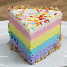 Dieser Regenbogen Kasekuchen Bringt Farbe In Dein Leben Kuchen Und Torten Kuchen Rezepte Regenbogen Kuchen