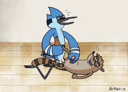 alcohol anal anthro avian balls beer best friends beverage bird  blue jay cartoon network corvid curious drunk duo from front position gay  genitals handjob handjob while penetrating jay (bird)