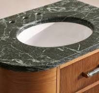 Witley Single Vanity Unit, Napoli Green Marble