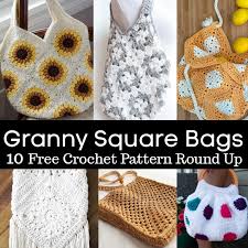 Free vintage rose machine embroidery design $0.00 Granny Square Bags Free Crochet Pattern Round Up The Purple Poncho