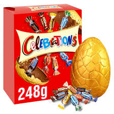 Oûs d' påke, cocognes, oû do cok. Celebrations Chocolate Large Easter Egg 248g Easter Iceland Foods