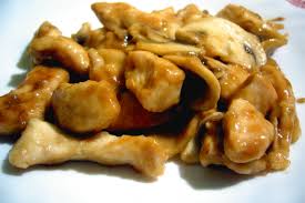 Fettine di tacchino al latte. Pollo Con Funghi E Salsa Di Soia