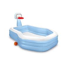 The first thing you need to consider is the frame of the pool. Intex 57183ep 101 Inch Swim Center Shootin Hoops Inflatable Family Swimming Pool Blue Target