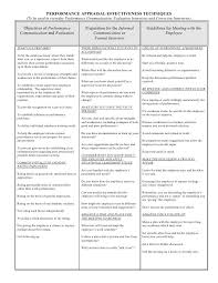 Performance Appraisal Effectiveness Techniques To Be Used In Everyday Performance Communication Evaluation Interv Employee Performance Review Evaluation Employee Employee Evaluation Form