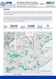 The season officially started on. Mozambique Cyclone Displacement Report 12 20 December 2019 Dtm