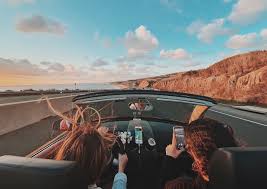Share the best gifs now >>> Sunset Beach Coast Pch Convertible Aesthetic Wallpaper Inspirational Photo Beach Road Trip California Travel Road Trips Adventure Aesthetic
