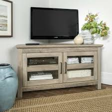 We have a solid wood entertainment center and the popular in the series includes oak entertainment center. Corner Tv Stand Home Living Room Gray Entertainment Wood Furniture Media Console Tv Stands Entertainment Units Home Garden
