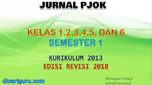 Kkm kurikulum 2013 ini berbentuk ms excel sehingga dapat bapak dan ibu guru edit sesuai dengan kebutuhan. Download Jurnal Pjok Kelas 1 2 3 4 5 Dan 6 K13 Revisi 2018 Semester 1 Dicariguru Com