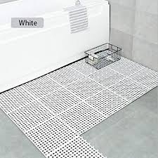 All of these can be used in varied capacities, but the. 10pcs Interlocking Rubber Floor Tiles With Drain Holes Diy Size Bathroom Shower Toilet Floor Tiles Mat Interlocking Massage Soft Cushion Floor Tiles For Indoor Outdoor White 11 8 X 11 8 In Buy Online In