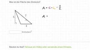 Stumpfwinklige dreiecke (ein stumpfer winkel und zwei spitze winkel). Den Flacheninhalt Von Dreiecken Bestimmen Video Khan Academy