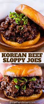 Korean Beef Sloppy Joes Made With Sweet And Spicy Flavors With A Punch Of Garlic That 039 S A Fun Change From The Classic Slo Recipes Beef Dinner Beef Recipes