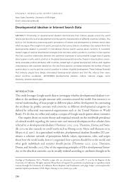 PDF) Developmental Idealism in Internet Search Data
