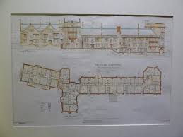 Ten Class Dormitory Princeton University Princeton Nj 1906 Original Plan Morris Vintage House Plans Paterson How To Plan