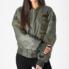 Veste militaire style femme de base veste pour femmes coat green windbreak women automne veste manteau militaire femmes bomber fleur veste automne veste pour femme armée vert femme. Sixth June Bomber Femme W3009cja Vert Kaki Laboutiqueofficielle Com