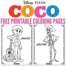 Miguel has black hair, brown eyes, and tan skin. Free Printables Disney Pixar Coco Coloring Pages Comic Con Family