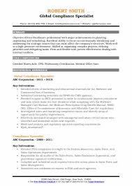 Finding a position in auditing? Compliance Specialist Resume Sample April 2021