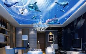 Wholesale Modern 3d Photo Wallpaper Blue Sky And White Clouds Wall Papers Home Interior Decor Livin Interior Decorating Living Room Living Decor Dark Interiors