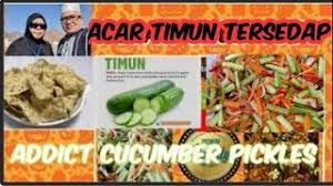 Kesemuanya gandingan yang lengkap untuk sepinggan nasi beriani. Membuat Acar Timun Cucumber Pickles Tersedap Di Dunia Utk Mkn Keropok Youtube