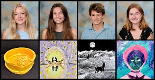 Congrats to the following students who were accepted out of thousands of  entries to be published in an art anthology: Ava Buckingham, Mia Dunlap,  Savitri Sasse, Zoe Winslett, Mary Carter Laney, Lauren