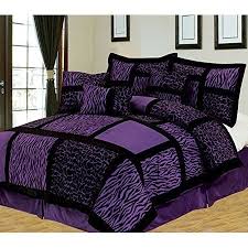 Empire Home Safari 8 Piece Purple King Size Comforter Set Walmart Com Purple Bedding Purple Bedrooms Purple Bedding Sets