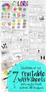 Check Out My Elements Of Art Worksheets These Were Completely Hand Drawn And Hand Written By Me In A Day In Age Elements Of Art Art Worksheets Elementary Art