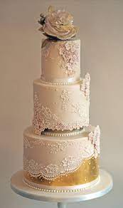 Rose Gold Wedding Cake Gold Wedding Cake Rose Gold Wedding Cakes Wedding Cakes Vintage
