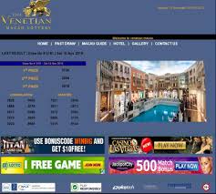 Result Pendekartoto Venetian Macao Lottery 10 November 2018 Hidup Tanggal Sydney