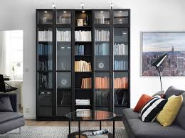 The Dream Living Rooms With A Friendly Budget Decoholic Bookcase With Glass Doors Ikea Living Room Bookshelves In Living Room