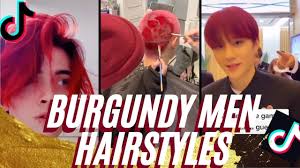 100+ hairstyles by the best barber! How To Burgundy Red Maroon Hair Color For Boys Mens Tiktok Compilation Popular 2020 Youtube