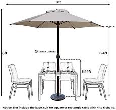 Shop all of telescope casual umbrella bases for your patio at our store with free shipping. Abba Patio 9ft Patio Umbrella Outdoor Umbrella Patio Market Table Umbrella With Push Button Tilt And Crank For Garden Lawn Deck Backyard Pool Cream