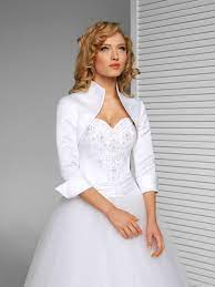 Women Elegance Bridal Wedding Satin Bolero Jacket Three Quarter Sleeves B 13 Bridal Bolero Wedding Dress Jacket Best Wedding Dresses