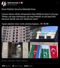 Azerbaycan, türkiye ve pakistan bayrakları bakü'de bayrak günü'nde dağıtıldı. Pakistan Savunma Bakanligi Binasina Turkiye Azerbaycan Ve Pakistan Bayraklarinin Asildigi Iddiasi Malumatfurus