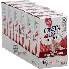 Crystal Light On The Go Immunity Drink Mix Vitamin Enhanced Natural Cherry Pomegranate Flavor Shop Mackenthuns