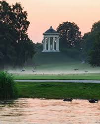 Garden pavilion in the munich english garden. Monopteros Englischen Garten Munich Munchen Munchen Englischer Garten Garten Munchen Englischer Garten Munich