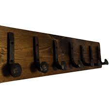 Heavy Duty Coat Hat Robe Tool Towel Hook Rail Rack Wall Mount Storage Display Rustic Holder Architectural Garage Accessories Antique Iron Kitchen Organization