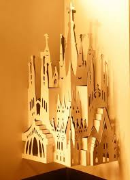 Sagrada Familia Kirigami By Janularry Via Flickr Paper Crafts Origami Kirigami Paper Pop