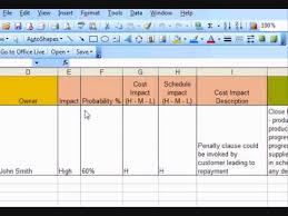 Although every organization must something for managing issues in the recurring or initial plan. Example Risk Register How To Create A Risk Register Using Excel Youtube