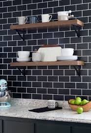 Diy Projects And Ideas Black Tiles Kitchen Kitchen Tiles Kitchen Decor